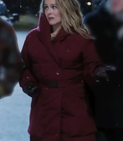 A Merry Little Ex-Mas Alicia Silverstone Puffer Hooded Coat