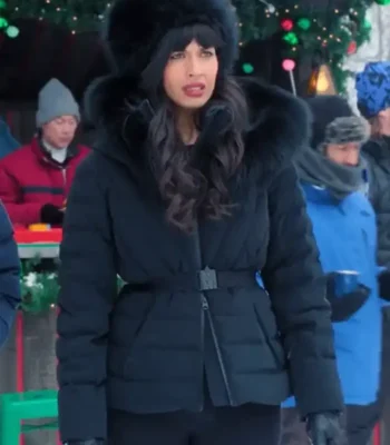 A Merry Little Ex Mas Jameela Jamil Puffer Jacket