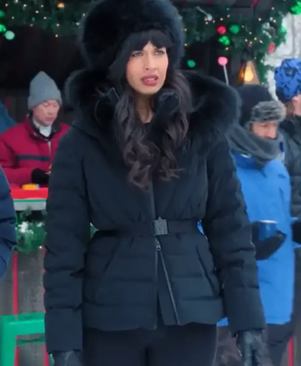 A Merry Little Ex Mas Jameela Jamil Puffer Jacket