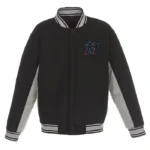 Accent Miami Marlins Varsity Black Wool Jacket