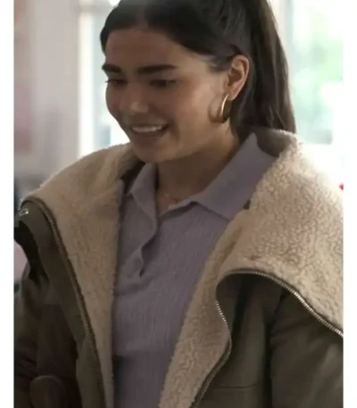 All Her Fault Ana Garcia Green Sherpa Jacket