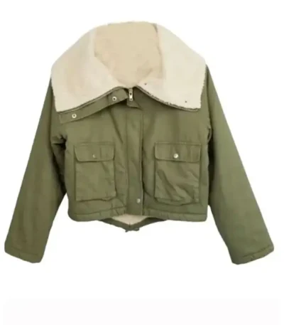 All Her Fault Ana Garcia Green Sherpa Jacket