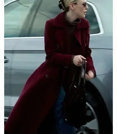 All Her Fault Jenny Kaminski Maroon Wool Coat