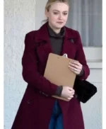 All Her Fault Jenny Kaminski Maroon Wool Coat