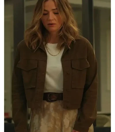 All Her Fault Lia Irvine Brown Jacket