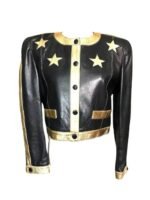 American Idol S24 Miyoko Stars Leather Jacket - Image 2