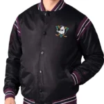 Anaheim Ducks Enforcer Black Satin Jacket