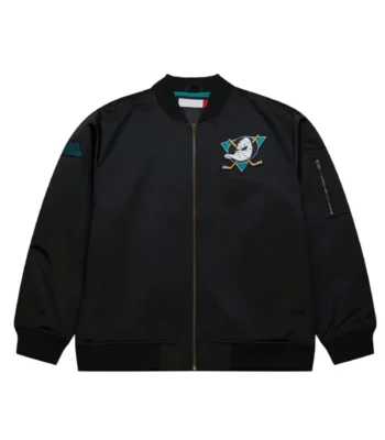 Anaheim Ducks Lightweight Vintage Logo Satin Jacket