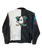 Anaheim Ducks Multi Color Leather Jacket
