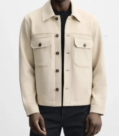 Andre Richardson Beyond the Gates Off-White Suede Jacket