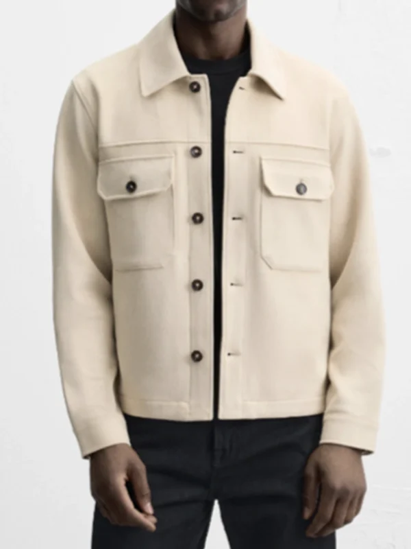 Andre Richardson Beyond the Gates Off-White Suede Jacket