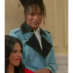 Arielle Prepetit Beyond The Gates Blue Trench Coat