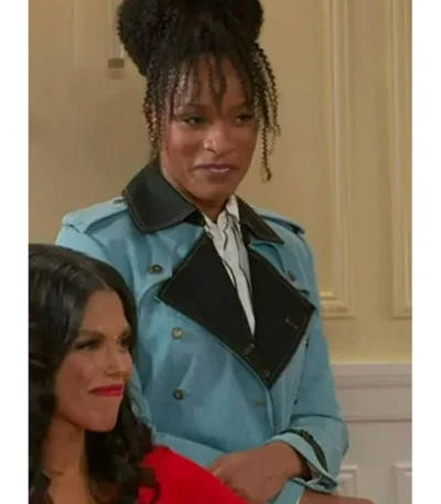 Arielle Prepetit Beyond The Gates Blue Trench Coat