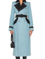 Arielle Prepetit Beyond The Gates Blue Trench Coat