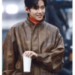 Arirang Goyang Event Kim Taehyung Brown Leather Jacket