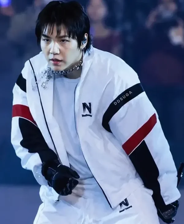 Arirang World Tour Min Yoongi White Warm Up Jacket