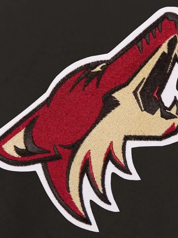 Arizona Coyotes Poly-Twill Front-Hit Black Jacket