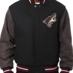 Arizona Coyotes Two Tone Varsity Wool Jacket