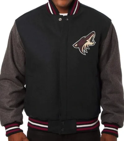 Arizona Coyotes Two Tone Varsity Wool Jacket