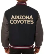Arizona Coyotes Two Tone Varsity Wool Jacket