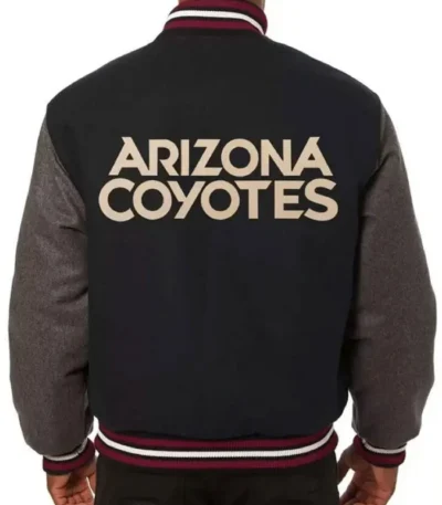 Arizona Coyotes Two Tone Varsity Wool Jacket