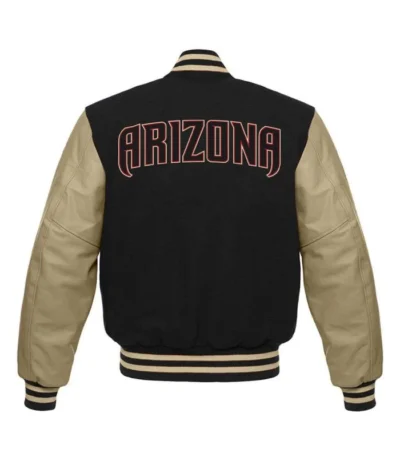 Arizona Diamondbacks Black Varsity Wool/Leather Jacket