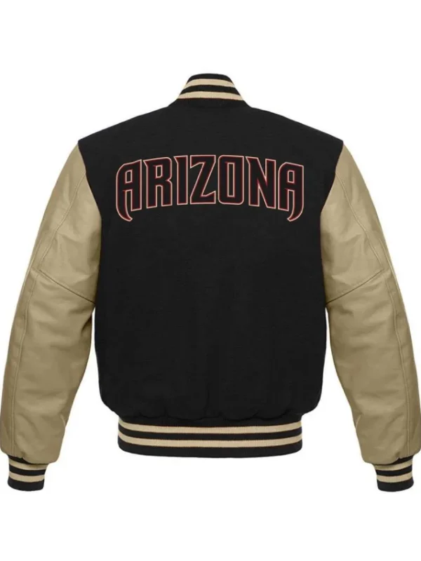 Arizona Diamondbacks Black Varsity Wool/Leather Jacket