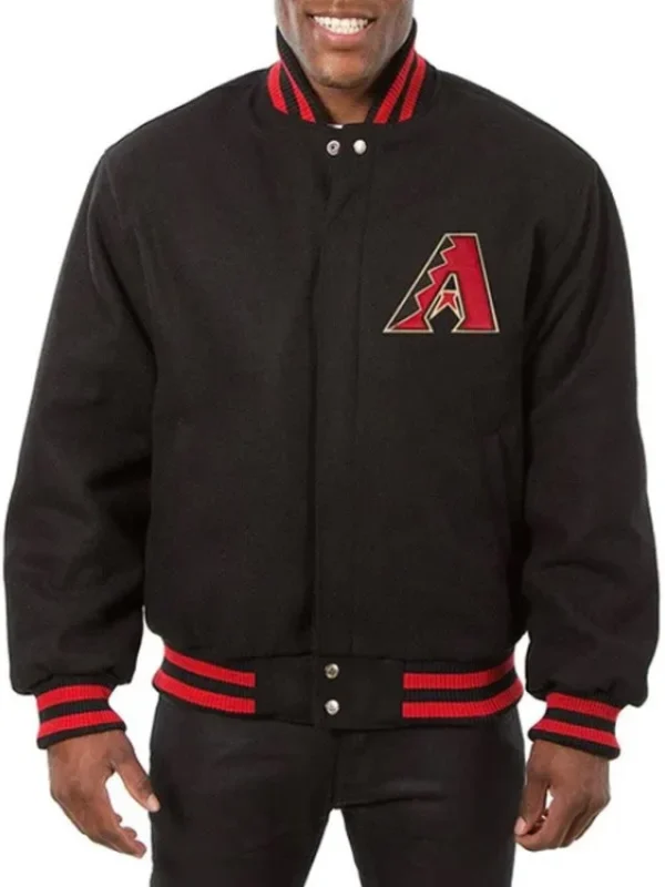 Arizona Diamondbacks Black Varsity Wool Jacket