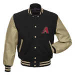 Arizona Diamondbacks Black Varsity Wool/Leather Jacket