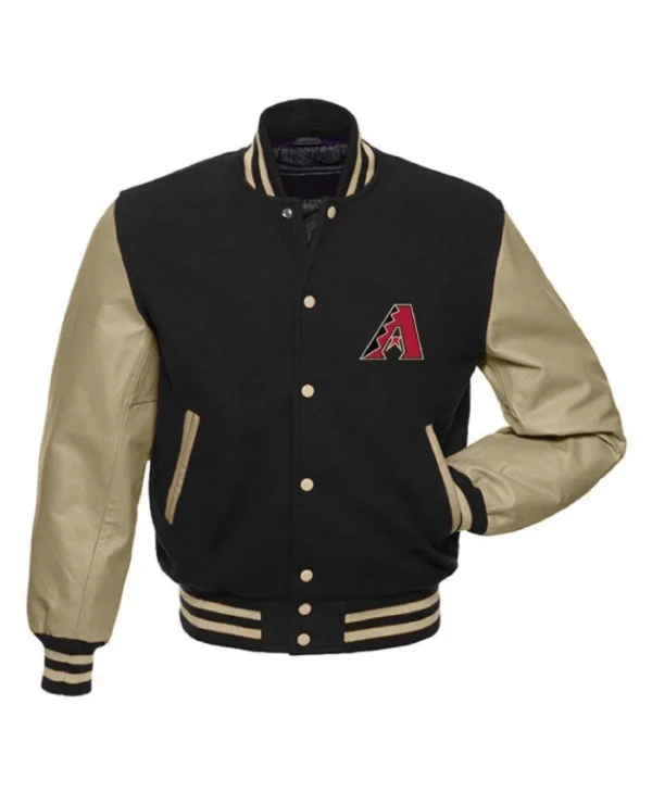 Arizona Diamondbacks Black Varsity Wool/Leather Jacket