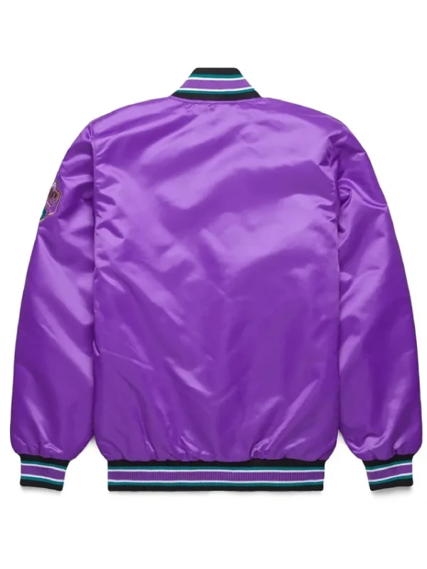 Classic Arizona Diamondbacks Purple Satin Jacket