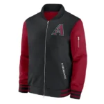 Arizona Diamondbacks Collection Dugout Black/Red Bomber Jacket