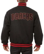 Arizona Diamondbacks Black Varsity Wool Jacket