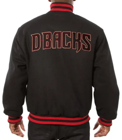 Arizona Diamondbacks Black Varsity Wool Jacket