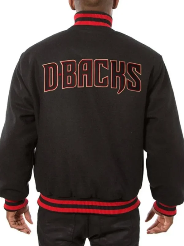 Arizona Diamondbacks Black Varsity Wool Jacket