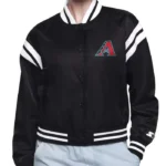 Arizona Diamondbacks Printed Logo Varsity Satin Jacket