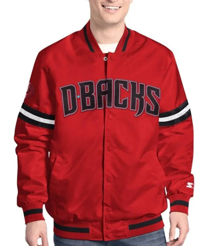 Arizona Diamondbacks Scout Varsity Satin Jacket Arizona Diamondbacks Scout Varsity Satin Jacket