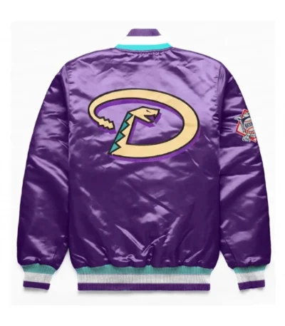 Exclusive Arizona Diamondbacks Purple Satin Jacket