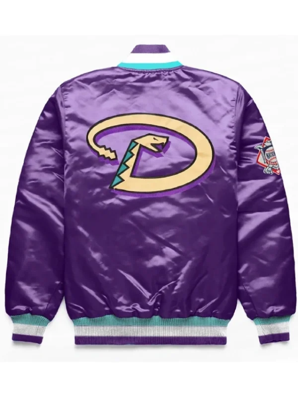 Exclusive Arizona Diamondbacks Purple Satin Jacket