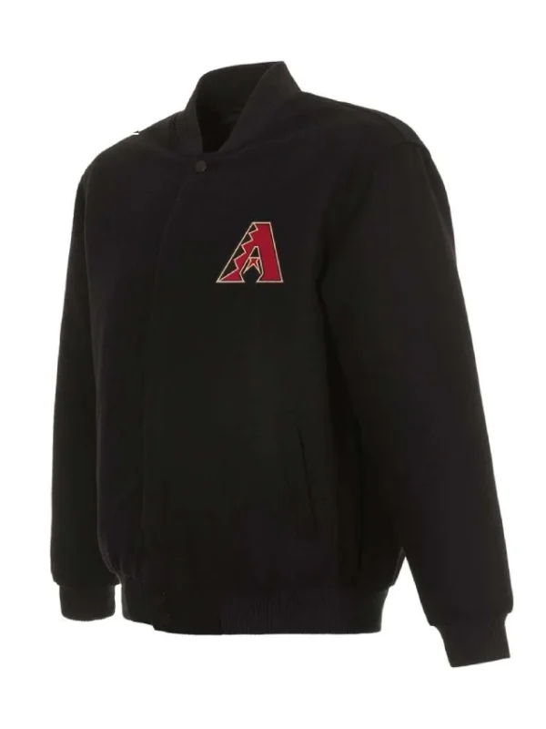 Arizona Diamondbacks Wool Varsity Black Jacket