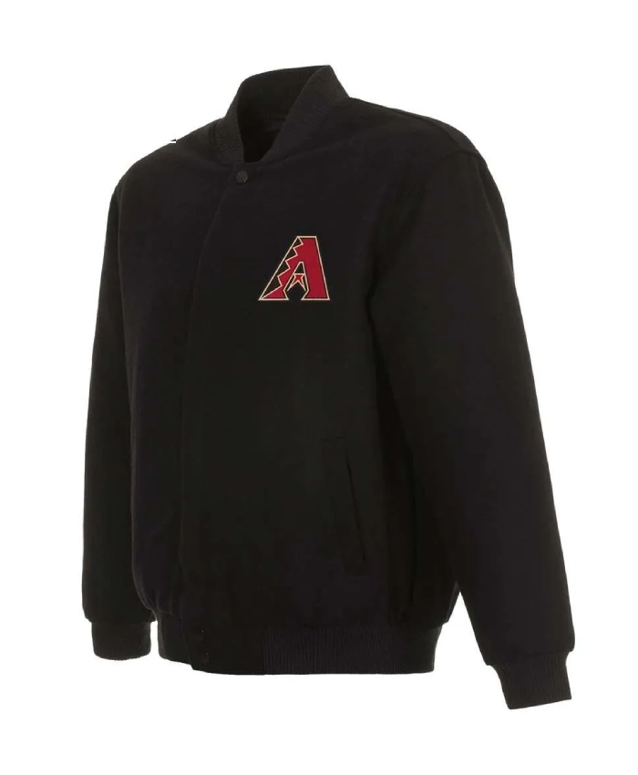Arizona Diamondbacks Wool Varsity Black Jacket Arizona Diamondbacks Wool Varsity Black Jacket