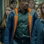Ashley Walters Adolescence S01 Blue Puffer Jacket
