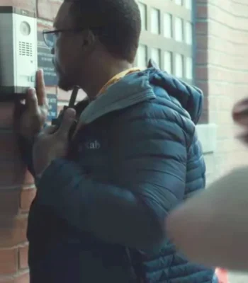 Ashley Walters Adolescence S01 Blue Puffer Jacket