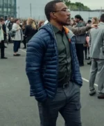 Ashley Walters Adolescence S01 Blue Puffer Jacket