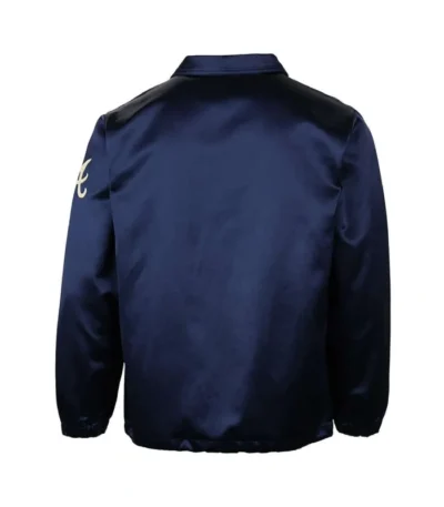 Atlanta Braves 1968 Navy Satin Windbreaker