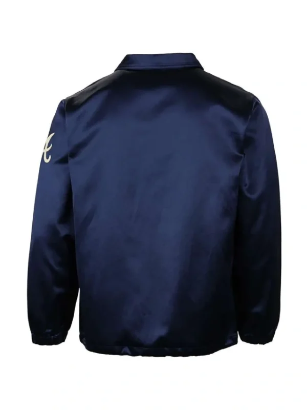 Atlanta Braves 1968 Navy Satin Windbreaker