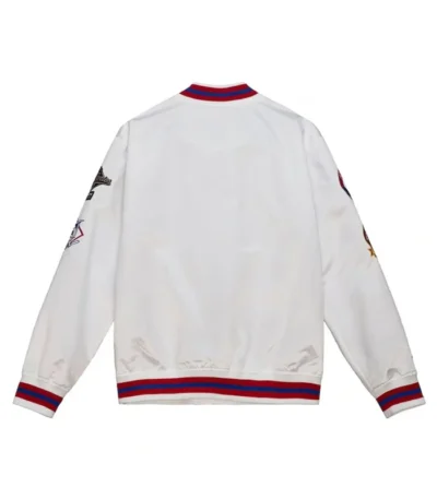 Atlanta Braves City Collection White Varsity Satin Jacket