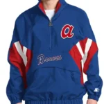 Atlanta Braves Cooperstown Chief Royal Half-Zip Pullover