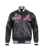 Atlanta Braves Diy Pick Stitch Classic Rib Satin Jacket