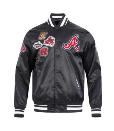 Atlanta Braves Diy Pick Stitch Classic Rib Satin Jacket